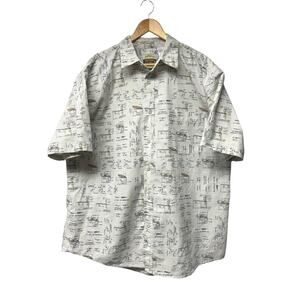 Isle of Palms by Panama Jack Men's XL Shirt Fishing Lure Short Sleeve Button Up